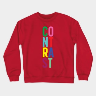 Contrast in Color Crewneck Sweatshirt